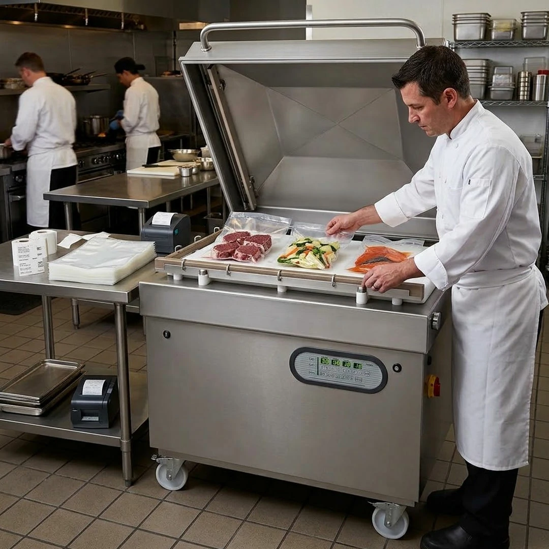 Machine à Emballer Sous Vide BUSCH 300 m³/h : Modèle Industriel TITAN F 100 XL U - Idéale pour les Professionnels – Image 2