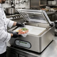 Machine a emballer sous vide de table en inox modèle MAX 46-S