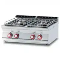Plan de cuisson gaz professionnel 4 feux