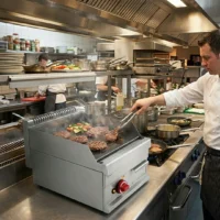 Plancha gaz plaque lisse 65/40 FTG