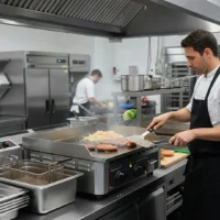 Plaque à Snacker à Gaz Inox 600 x 450 mm