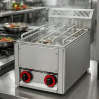 Réchaud à gaz professionnel 2 feux profondeur 600 mm