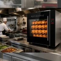 Rôtissoire en inox avec nettoyage assisté modèle Euro Grill 7