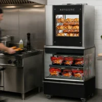 Space saveur en partie basse pour rôtissoire EURO GRILL 5
