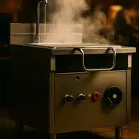 Sauteuse Basculante à Gaz en acier inoxydable