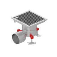 Siphon de sol Easy inox 200 x 200 mm