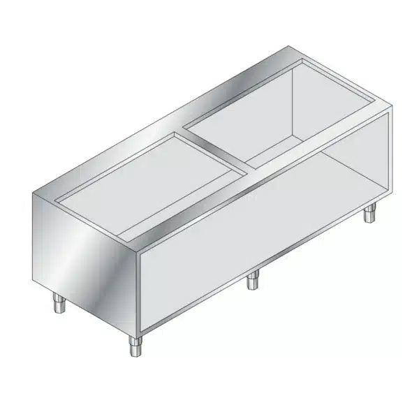 Soubassement Baie Libre en Inox AISI 304