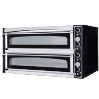Four à pizza électrique mécanique acier inox Superior XL 66L GLASS