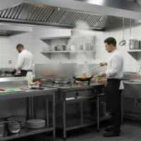 Wok Gaz Série 600 ECO 2 Brûleurs en Acier Inoxydable