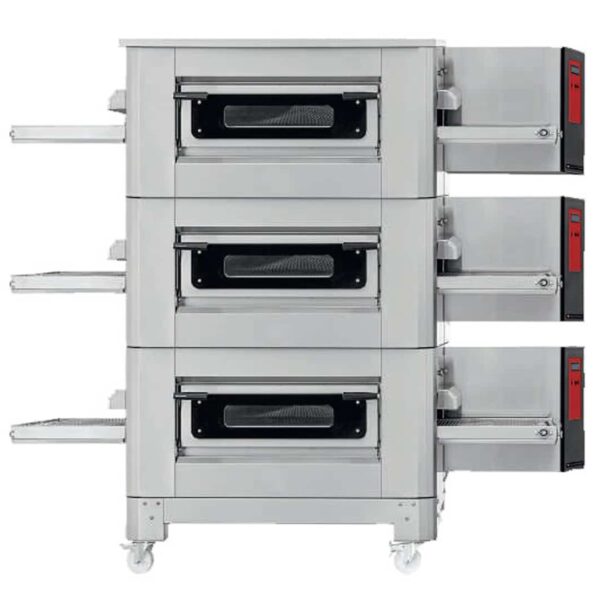 Four à pizza TUNNEL convoyeur électrique tapis larg 400 mm 15 pizza/H – Image 2