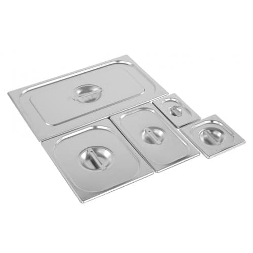 Couvercle Inox Pour Bac Gastronorme 1/1 - Dimensions 530x325 Mm, Compatible Lave-Vaisselle