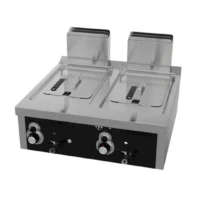Friteuse à gaz série 750 à poser - 12 L + 12 L