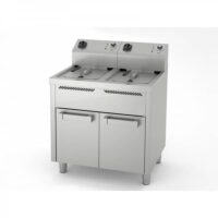 Friteuse électrique, 10 L + 10 L, série 600, sur placard