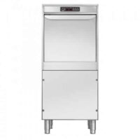 Lave batterie professionnel, système «PLUS», en acier inox double paroi, 60 paniers/h, 500 x 610 mm