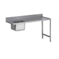 Table d'entrée lave vaisselle avec 1 bac sans étagère à droite du LV sans TVO