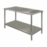 Table de débarrassage sans tvo avec étagère basse pleine