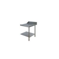 Table de sortie lisse, adossée, à droite, pour machines à capot panier 500 x 500 et panier 600 x 500