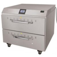 Tiroir chauffant avec controlleur electronique en haut - 2 tiroirs (sans bacs)