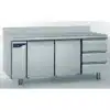 Meuble réfrigéré gastronorme sans groupe acier inoxydable froid positif 2 portes + 3 tiroirs 1000 W – Image 2