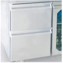 Bloc 2 tiroirs côté groupe pour dessertes réfrigérées GN 1/1 gamme profondeur 700 mm