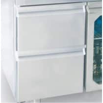 Bloc 2 tiroirs pour dessertes réfrigérées GN 1/1 gamme  profondeur 700 mm