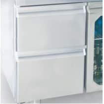 Bloc 2 tiroirs pour dessertes réfrigérées profondeur 600 mm