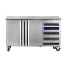 Desserte réfrigérée adossée positive 700 2 portes pleines 350 W 260 L H 950 mm