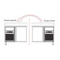 Supplément pour avoir le groupe à gauche du meuble, pour meuble sans évier