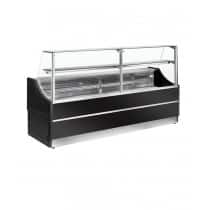 Vitrine réfrigérée ORLEANS C-1 L 1000 mm statique avec réserve groupe logé R290 + 4° +6° C