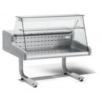 Vitrine réfrigérée VR B-7 L 1500 mm vitre droite support à roulettes groupe logé R290 + 4° +6° C
