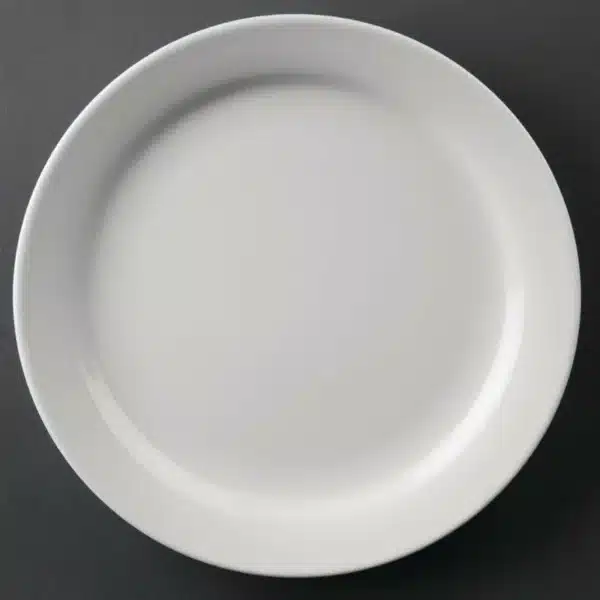 Assiette à bord étroit