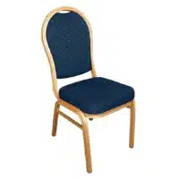 Chaise de banquet bleue