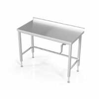 Tables de travail confor'table réglables par manivelle, Adossée sans étagère, prof 600 mm