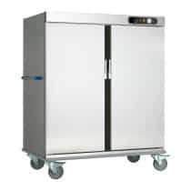 Chariot de liaison version chaude, en inox AISI 304, 2 portes, 40 niveaux GN 2/1