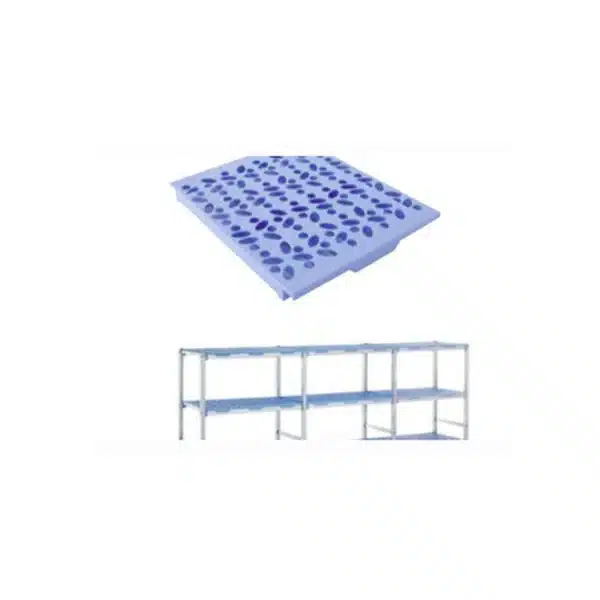 Clayette polypropylène P 497 mm pour rayonnage à clayettes