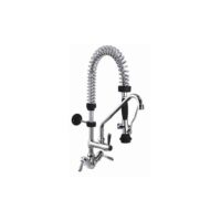 Douchette monotrou avec col de cygne H 600 mm levier court et clapet anti-retour