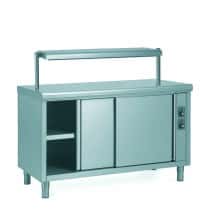 Etagère infra-rouge 1 niveau pour meubles chauffants en inox hauteur 360 mm