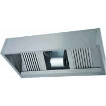 Hotte murale complète luxe inox AISI 430 filtre labyrinthe L 3200 mm x P 900 mm x H 540 mm