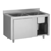 Plonge placard en inox ferritique L 1200 mm