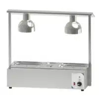 Poste De Découpe Chauffant Avec Bain Marie Double acier inoxydable 1800 W