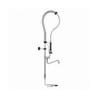 Robinetterie cuisine douchette à commande par pédale EF à poser sur plonge H 1200 mm
