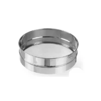 Tamis Ø250 x (H)75 mm mailles 3x3mm pour chapelure avec crochet de suspension