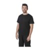 Tee-shirt mixte noir coton