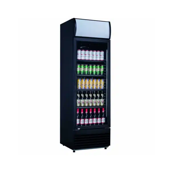 Armoire à boissons avec 1 porte battante acier laqué blanc 225 W 350 L