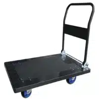 Chariot plastique avec dossier rabattable, capacité 500 kg