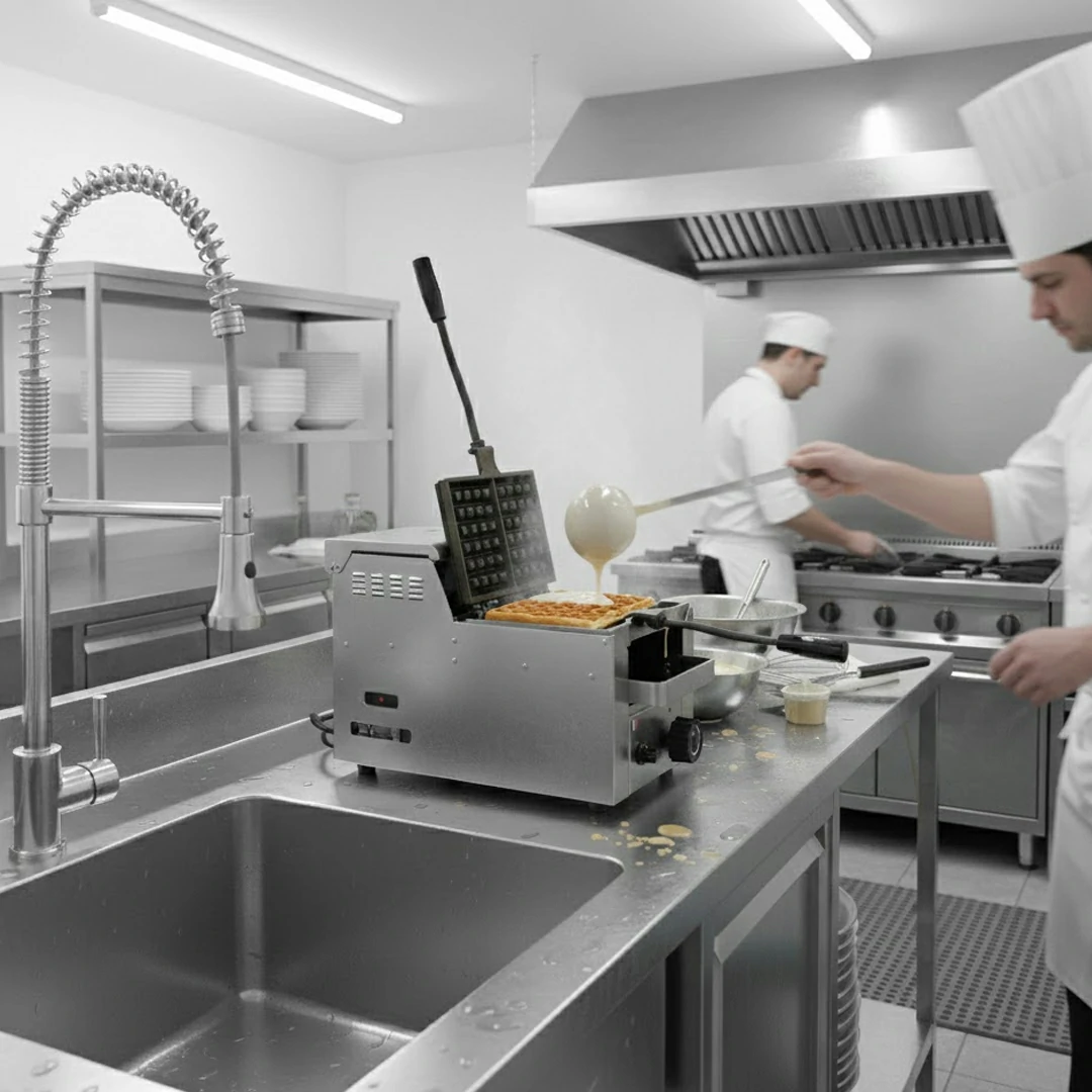 Gaufrier Réversible à Gaz Professionnel