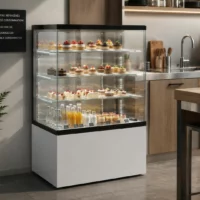 Vitrine réfrigérée basse consommation en inox AISI 304 modèle 4N 590
