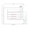 Four Modulec 4 étages 24/24/24/31cm 2 portes L 615 x P 1650 mm 8m2 – Image 3