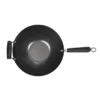 Wok antiadhésif fond plat Ø 356 mm base plate Ø 140 mm H 150 mm – Image 2