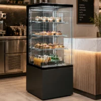 Vitrine réfrigérée cube cold en inox AISI 304 modèle DV 4NH